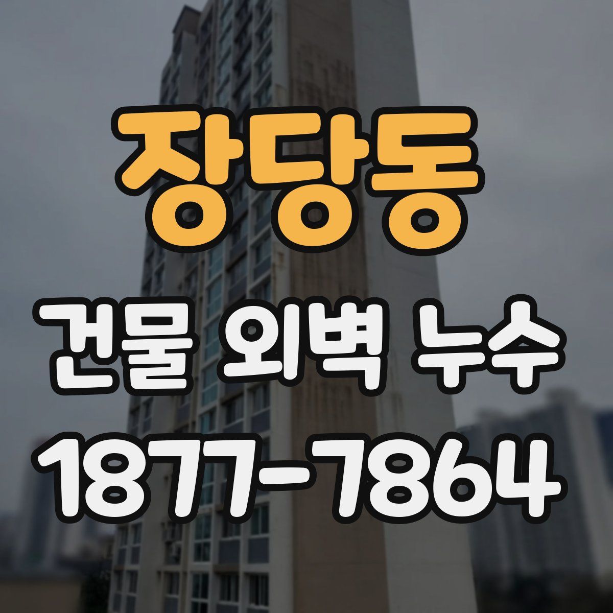 장당동 건물 외벽 누수