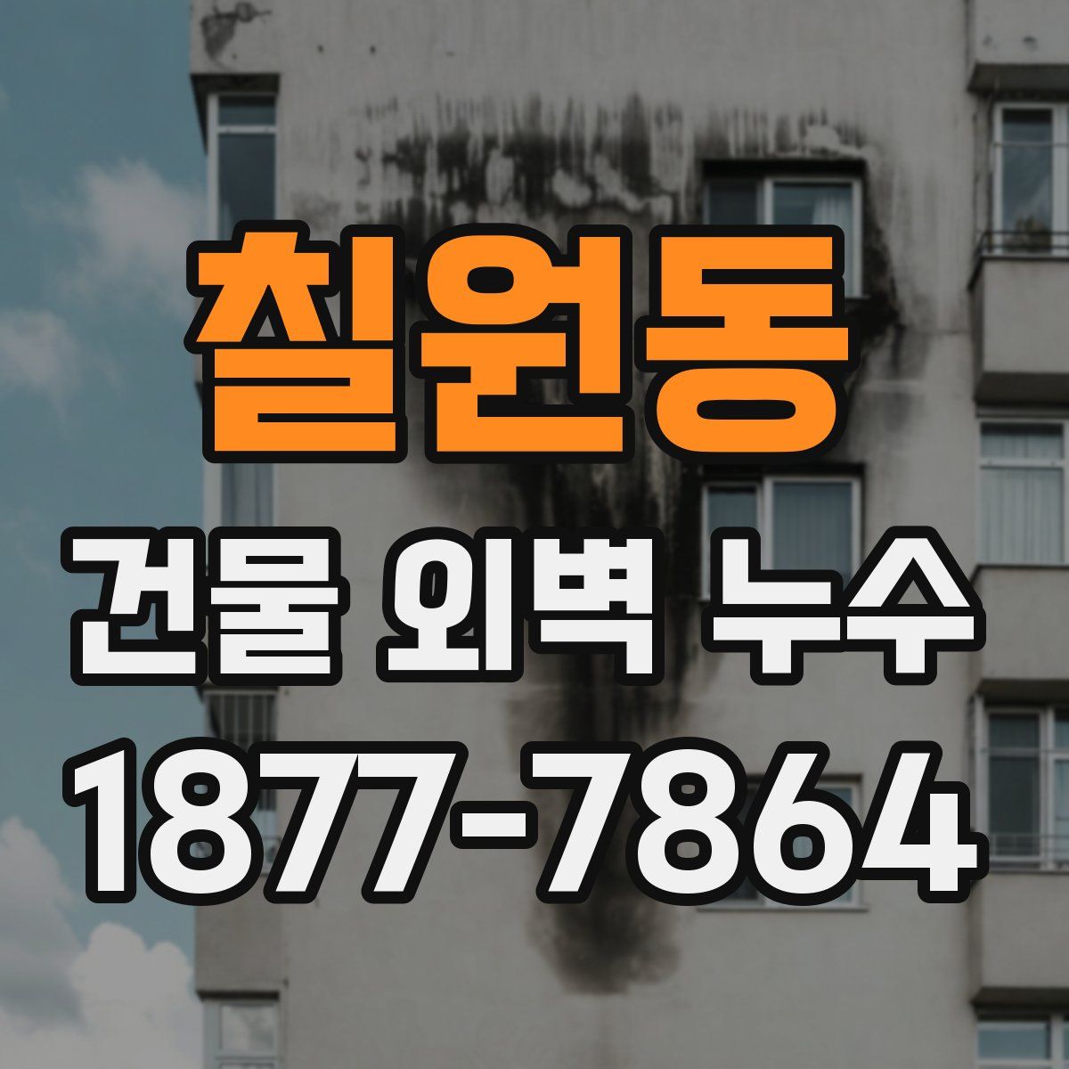 칠원동 건물 외벽 누수