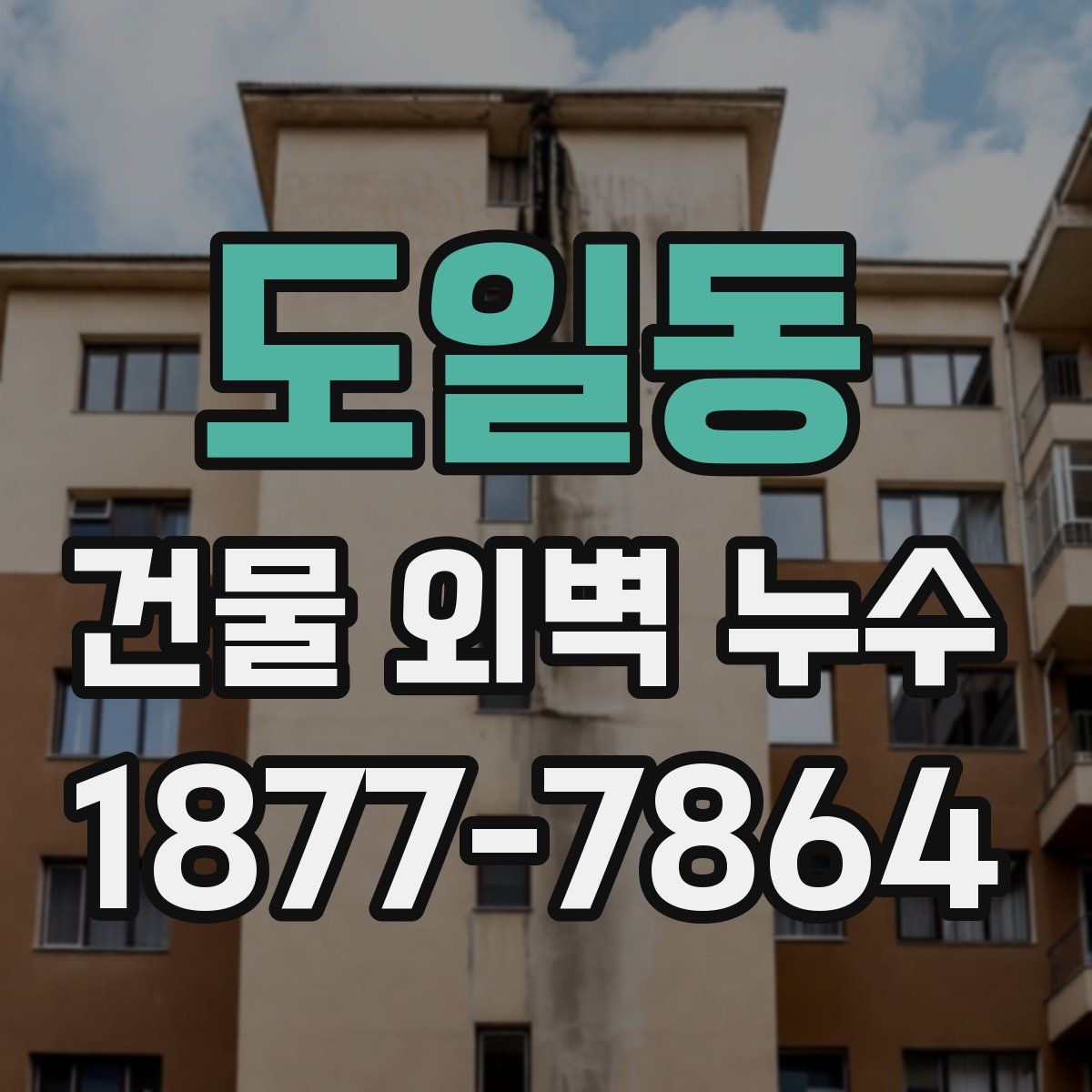 도일동 건물 외벽 누수