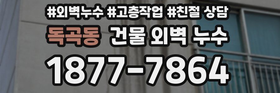 독곡동 건물 외벽 누수