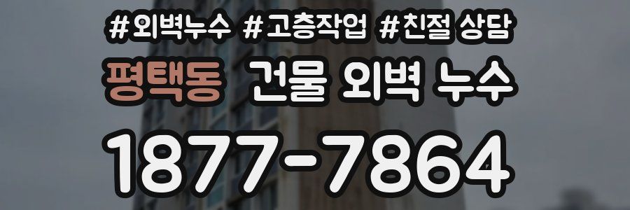 평택동 건물 외벽 누수