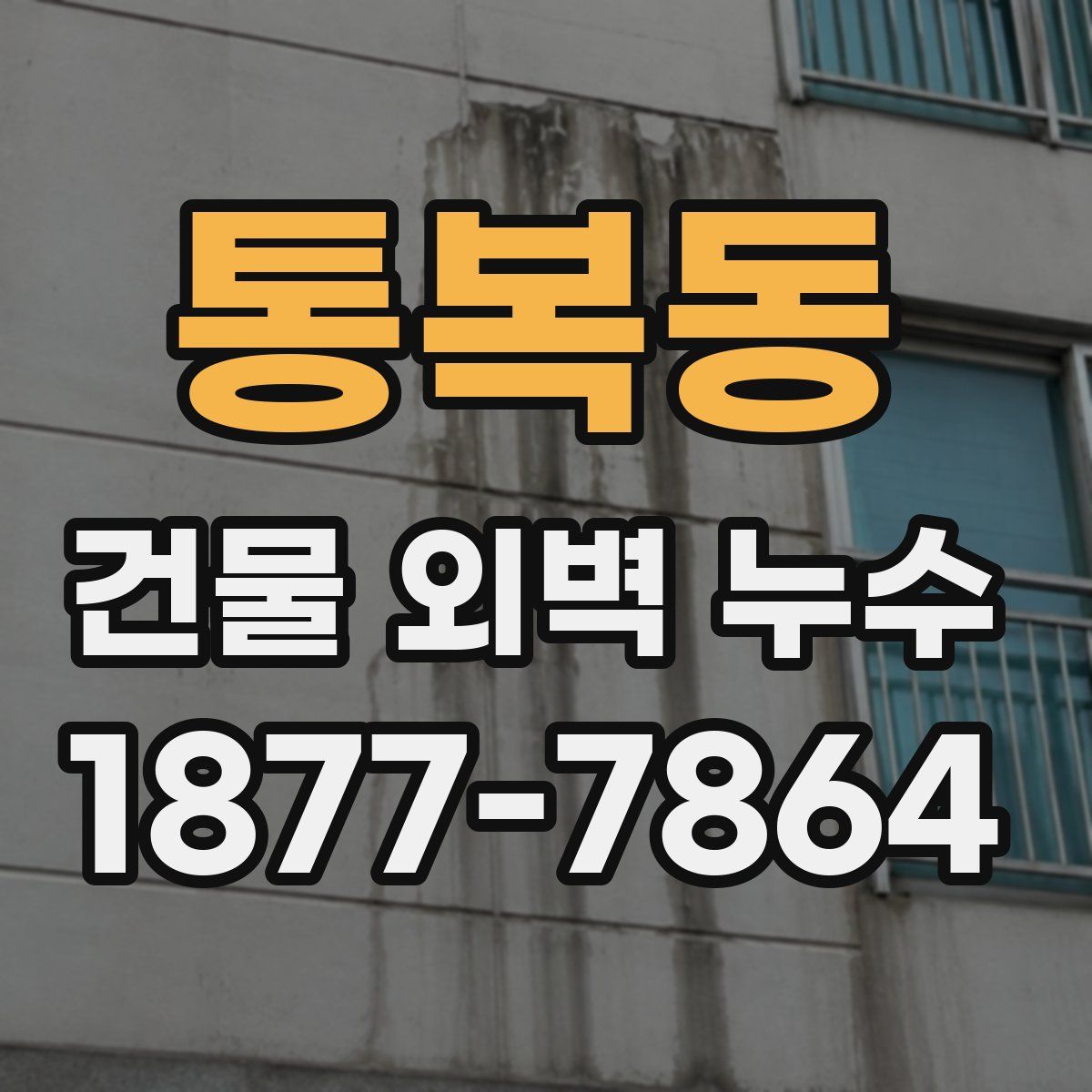 통복동 건물 외벽 누수