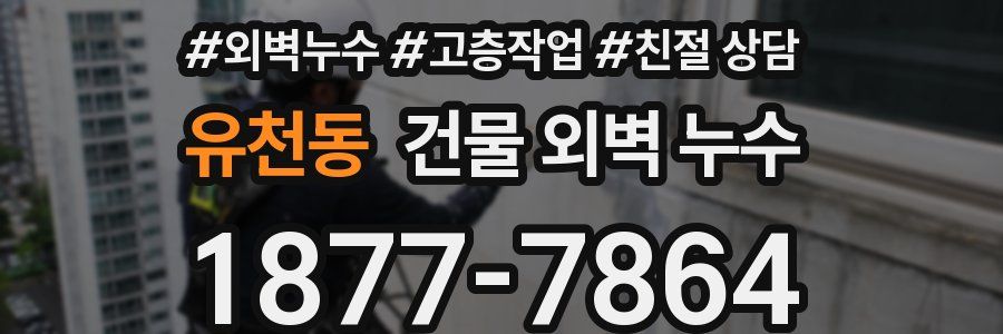 유천동 건물 외벽 누수