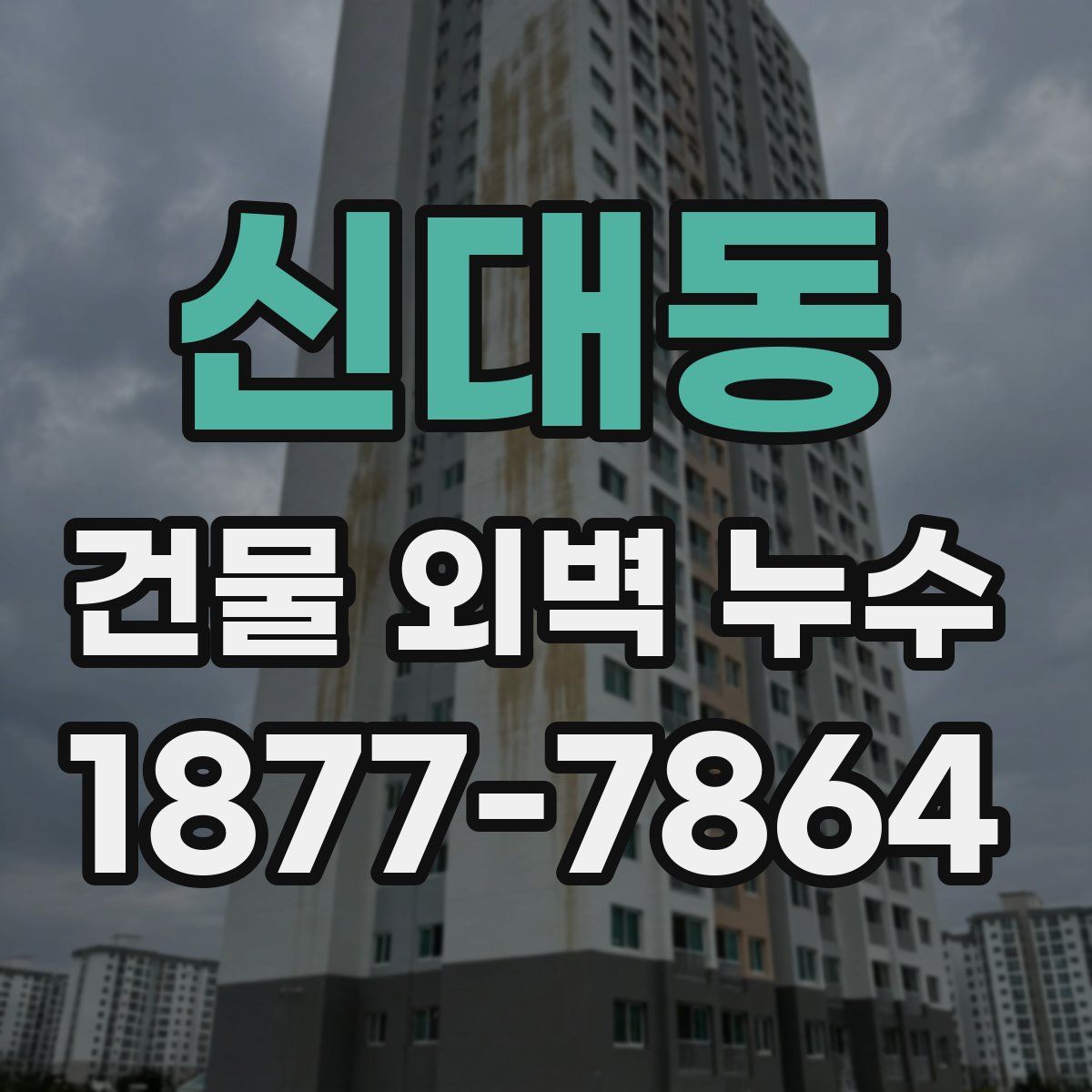 신대동 건물 외벽 누수
