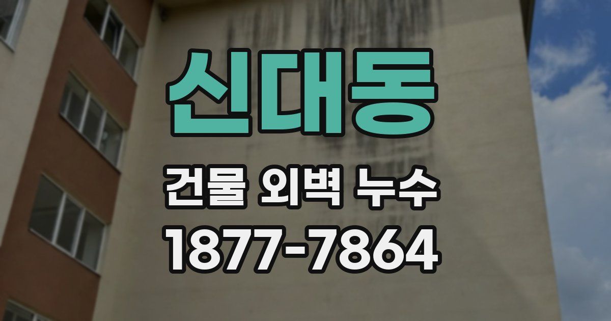 신대동 건물 외벽 누수