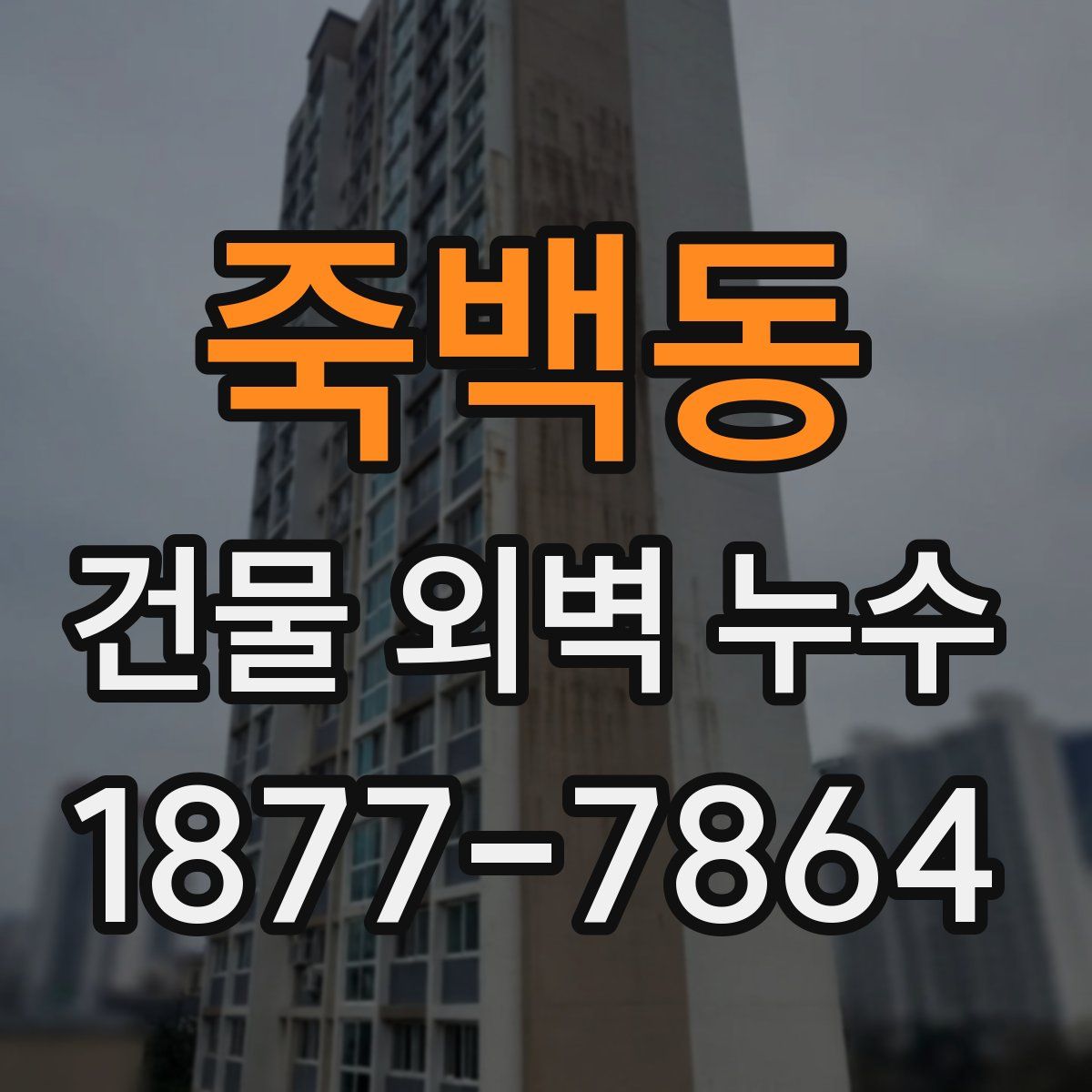 죽백동 건물 외벽 누수
