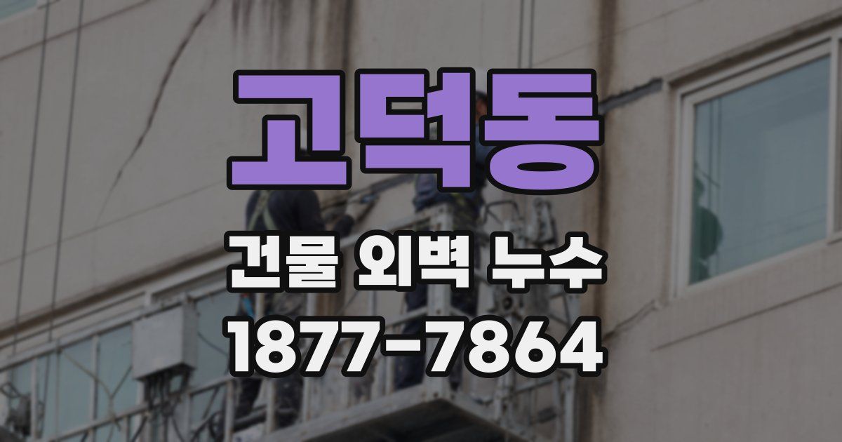 고덕동 건물 외벽 누수