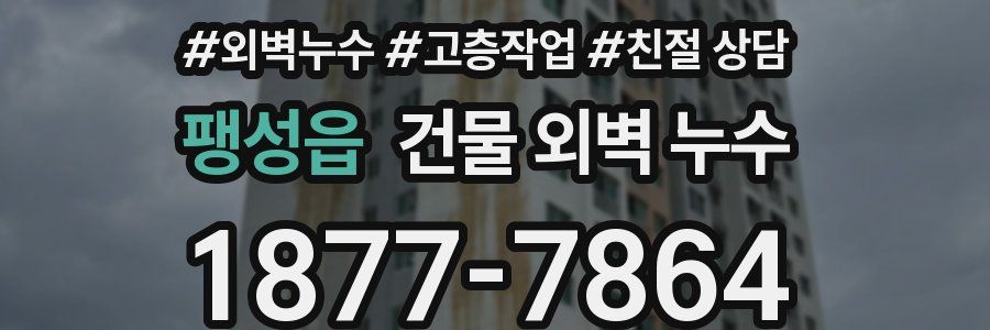 팽성읍 건물 외벽 누수
