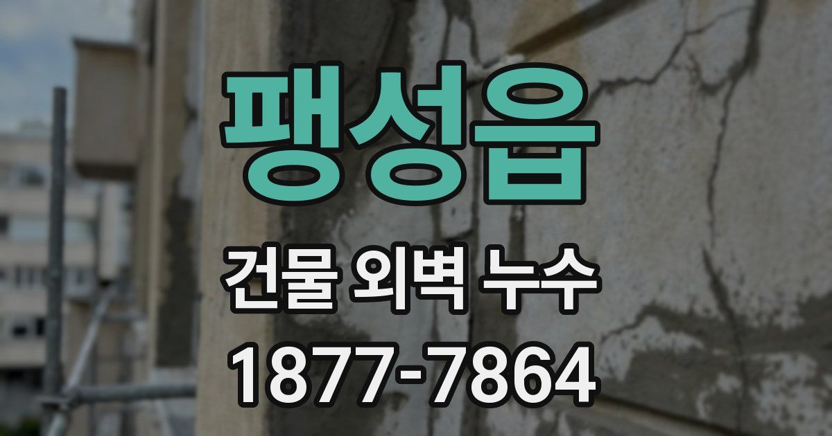 팽성읍 건물 외벽 누수