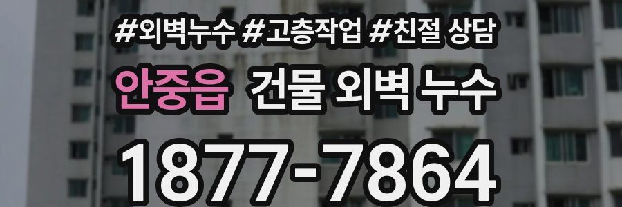 안중읍 건물 외벽 누수