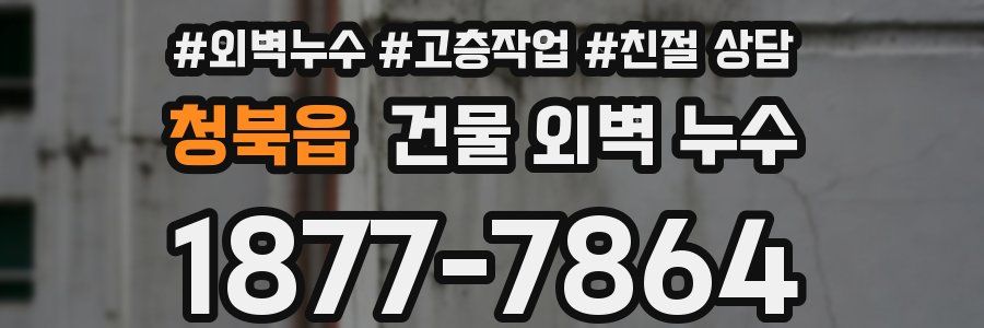 청북읍 건물 외벽 누수
