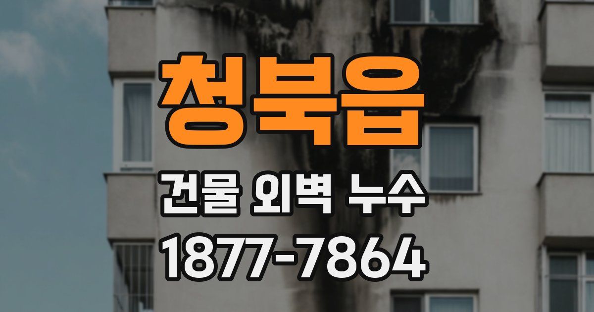 청북읍 건물 외벽 누수