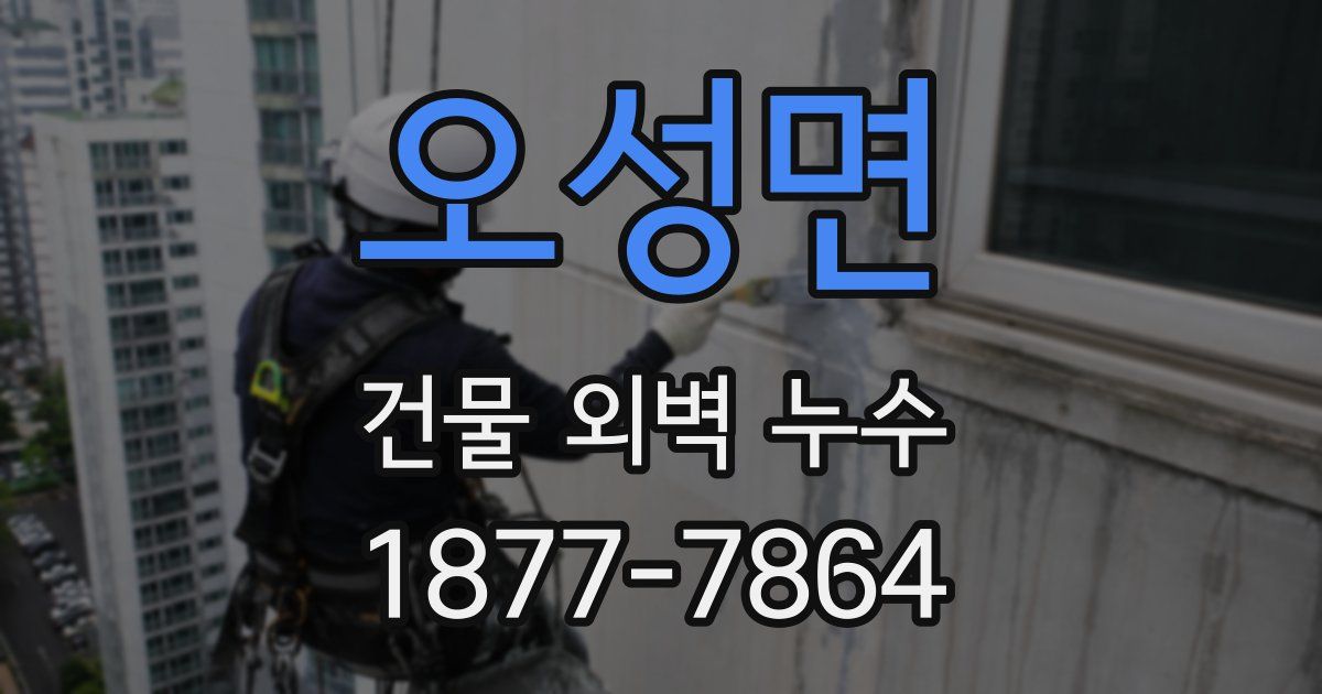 오성면 건물 외벽 누수