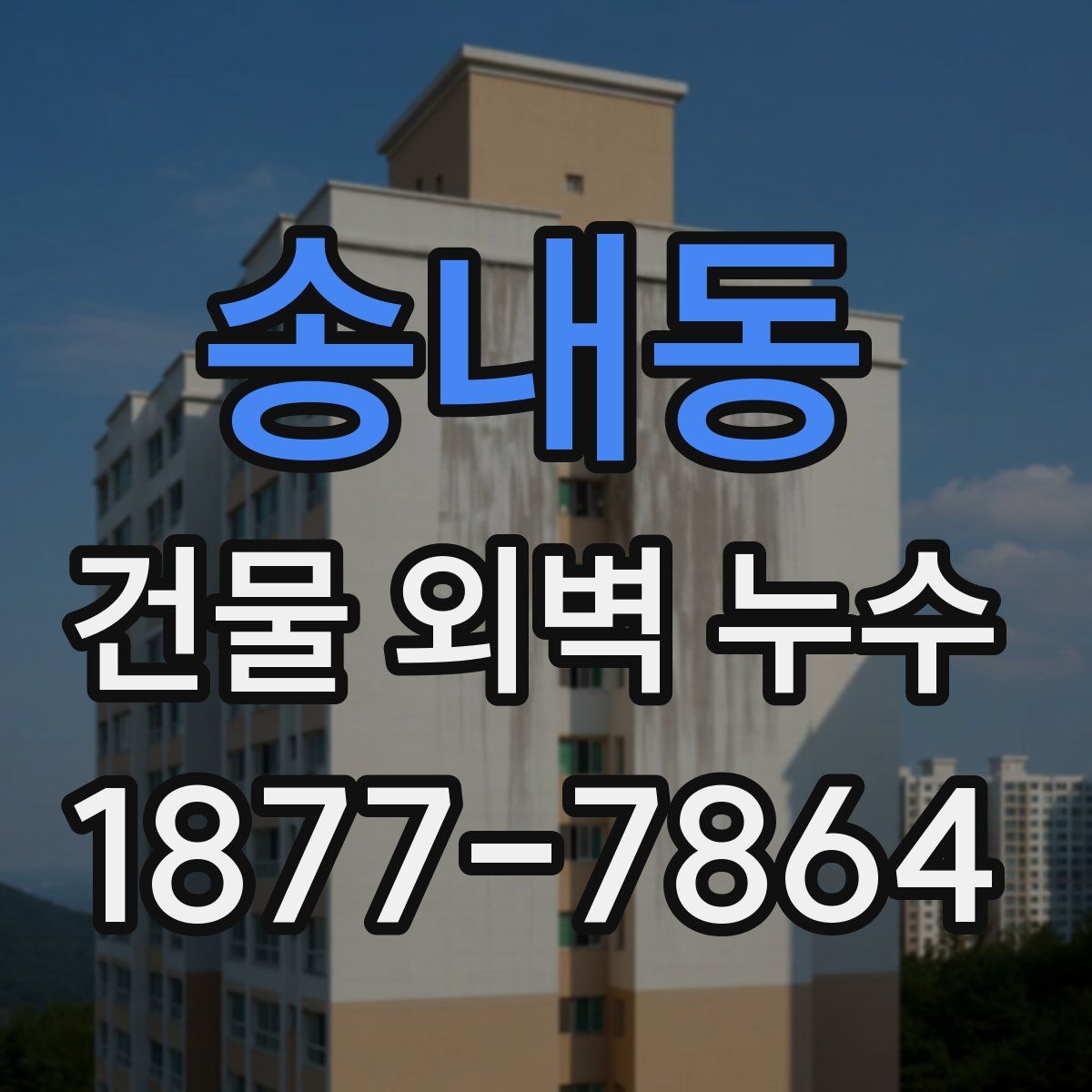 송내동 건물 외벽 누수