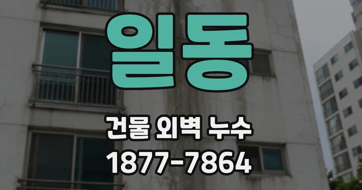 일동 건물 외벽 누수