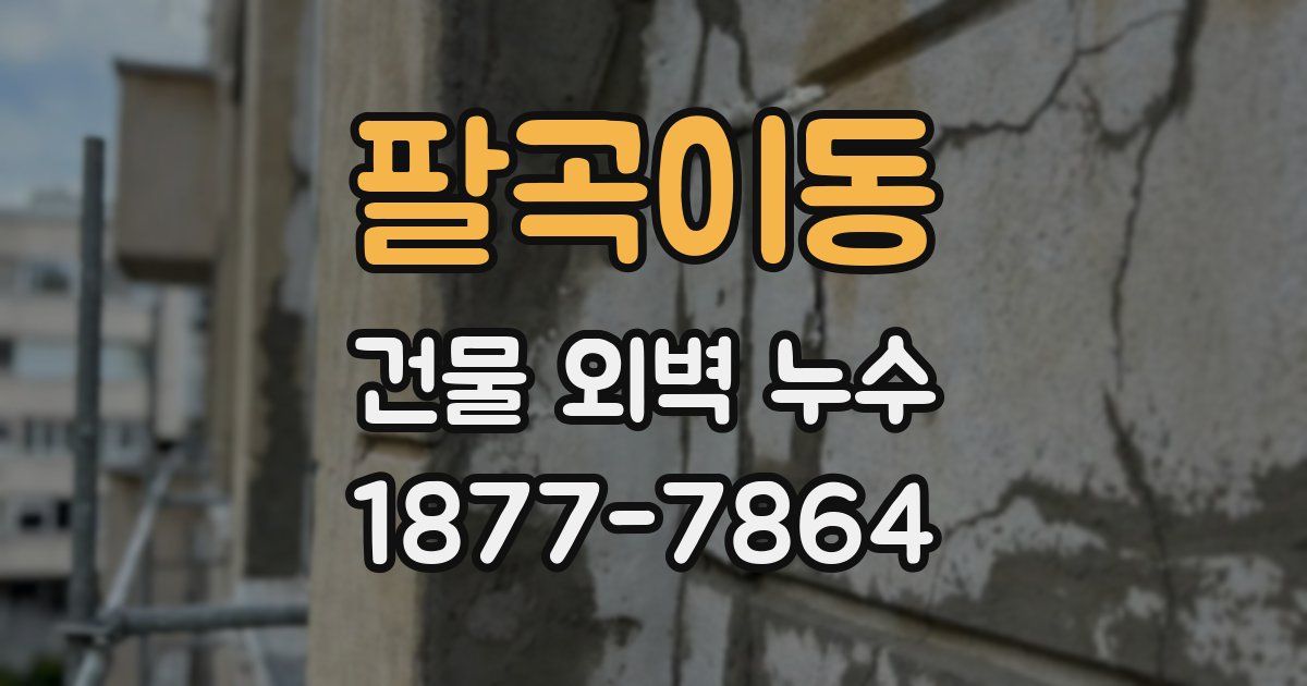 팔곡이동 건물 외벽 누수