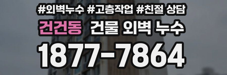 건건동 건물 외벽 누수