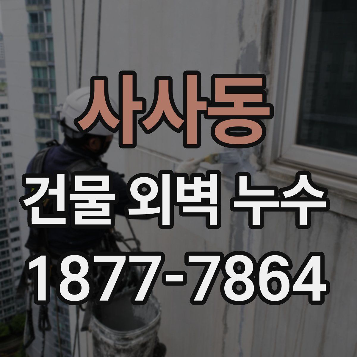 사사동 건물 외벽 누수