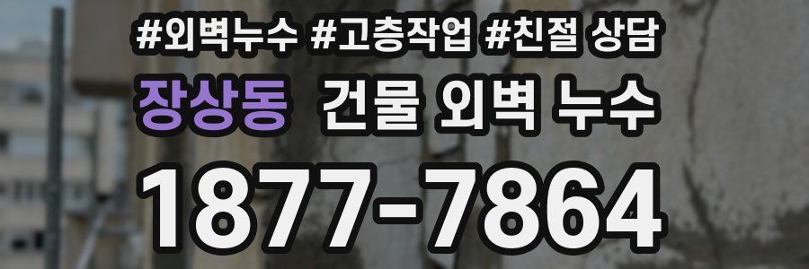 장상동 건물 외벽 누수