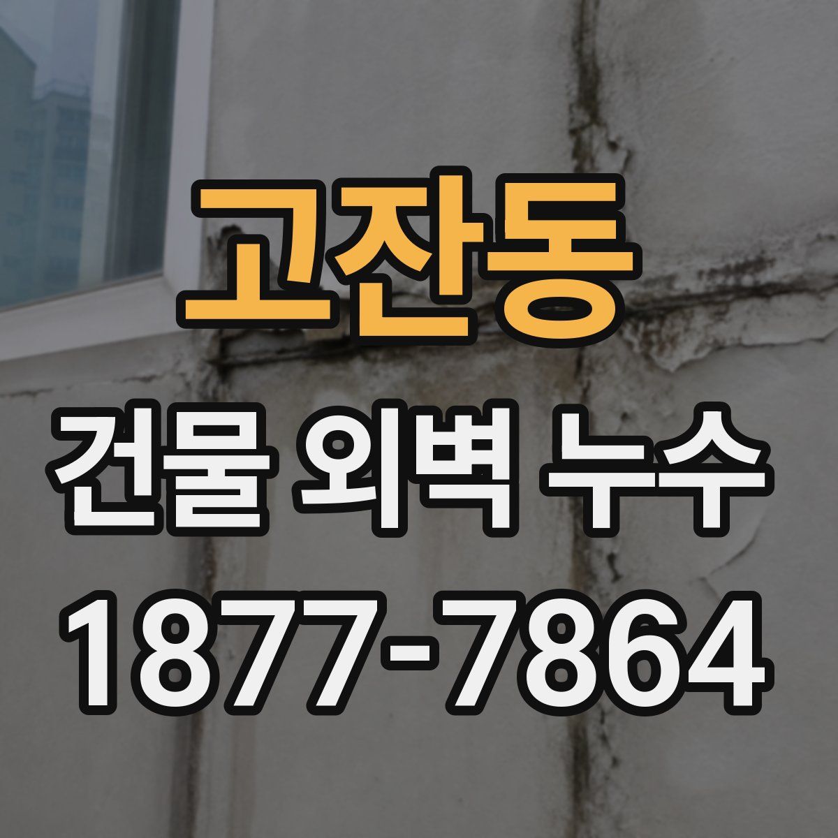 고잔동 건물 외벽 누수