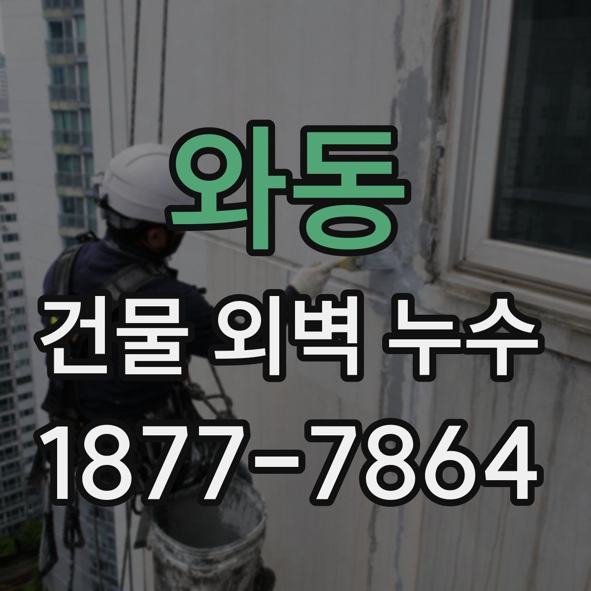 와동 건물 외벽 누수