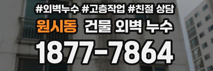 원시동 건물 외벽 누수