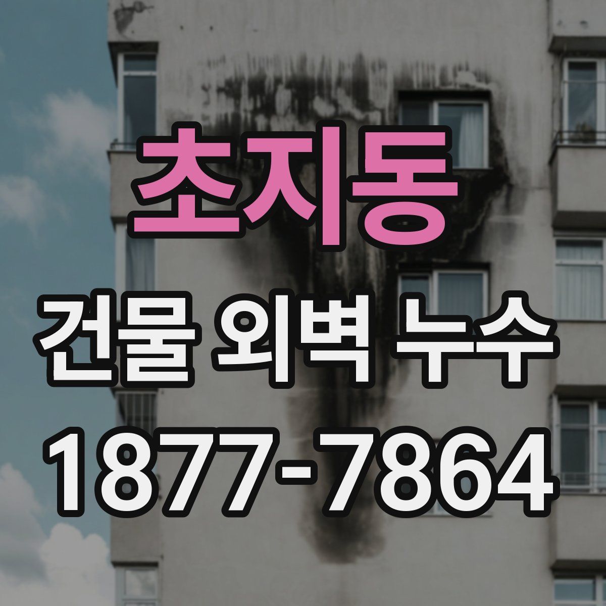 초지동 건물 외벽 누수