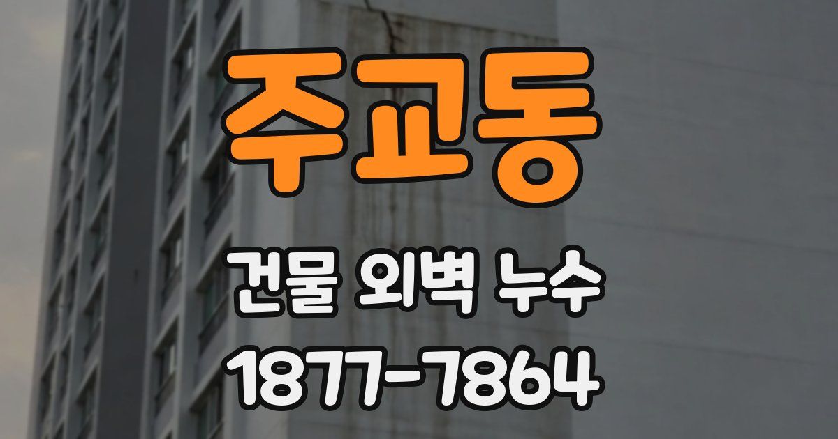 주교동 건물 외벽 누수