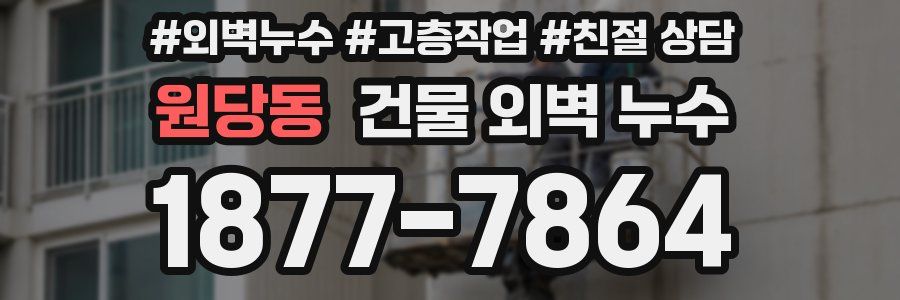 원당동 건물 외벽 누수