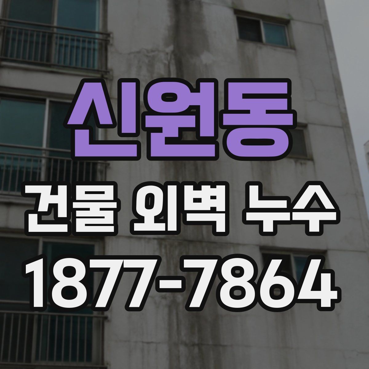 신원동 건물 외벽 누수 진단 후 진행되는 작업들