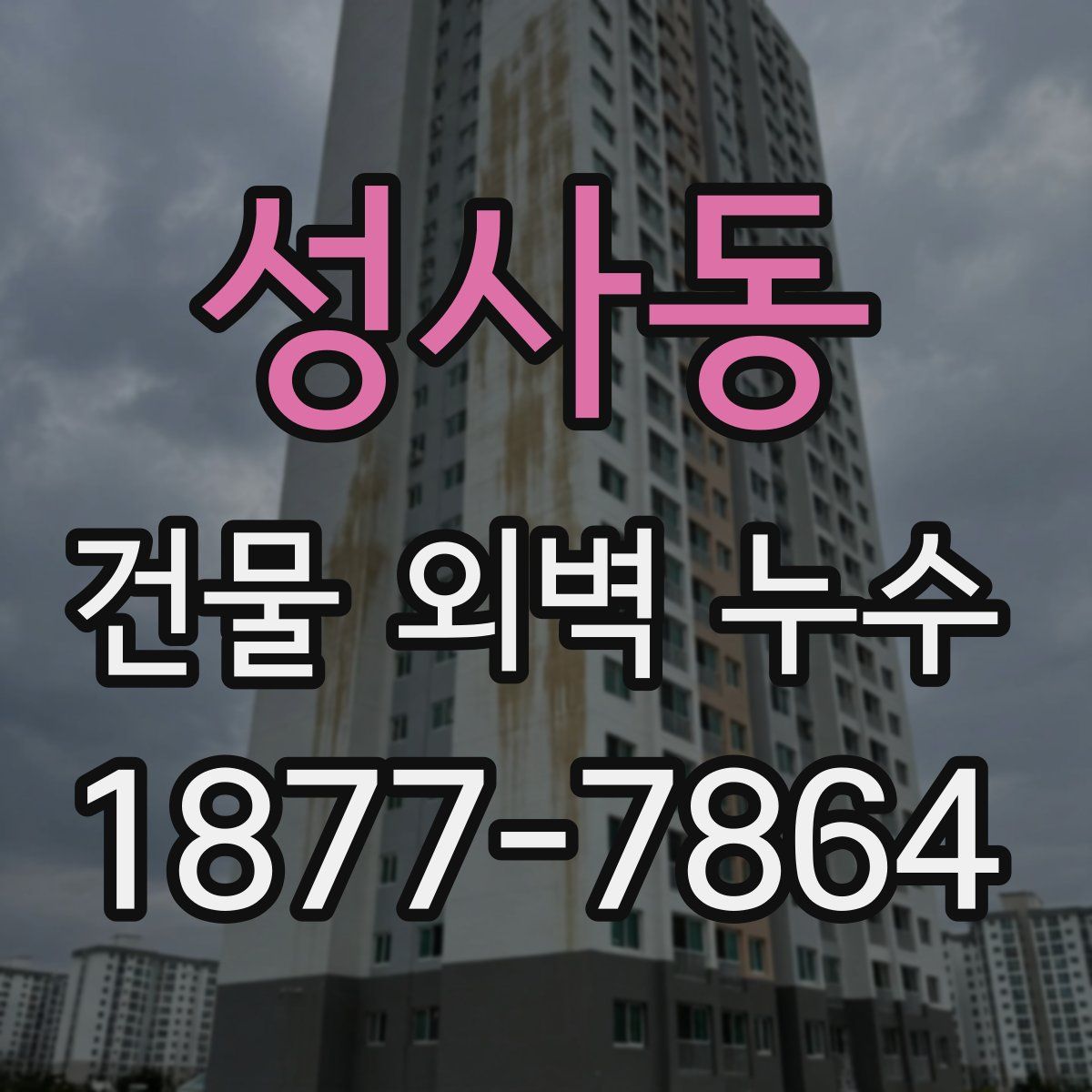 성사동 건물 외벽 누수