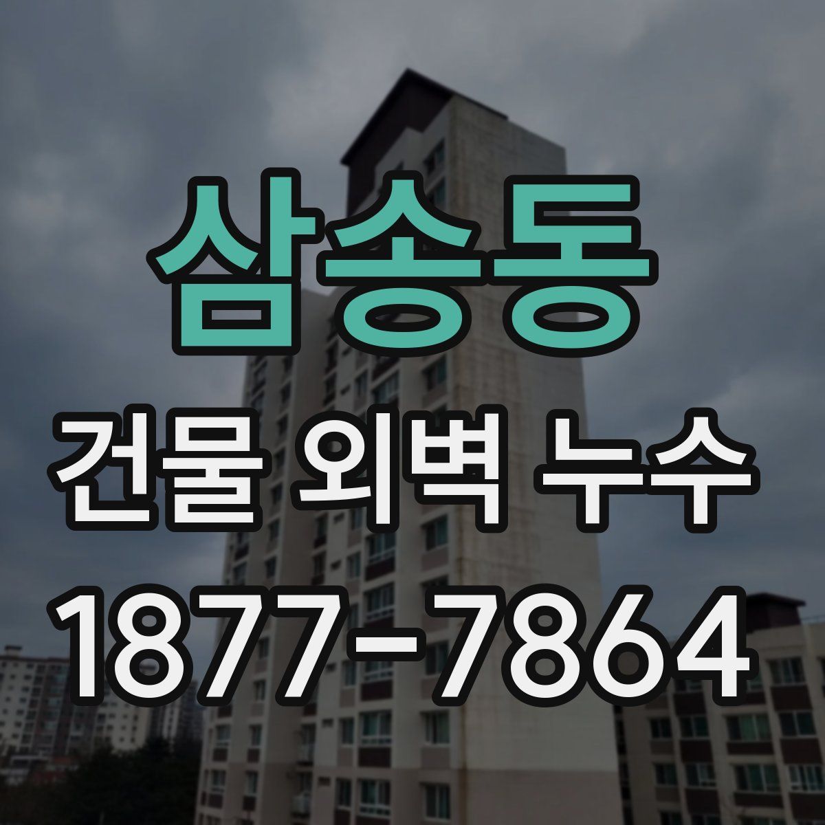 삼송동 건물 외벽 누수