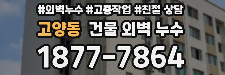고양동 건물 외벽 누수