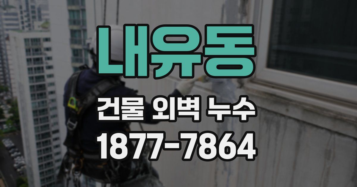 내유동 건물 외벽 누수