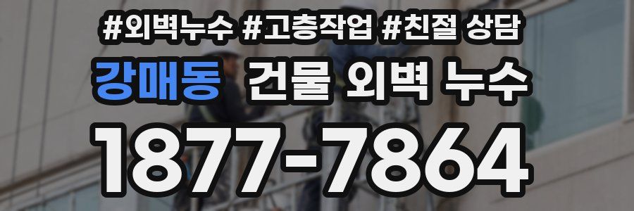 강매동 건물 외벽 누수