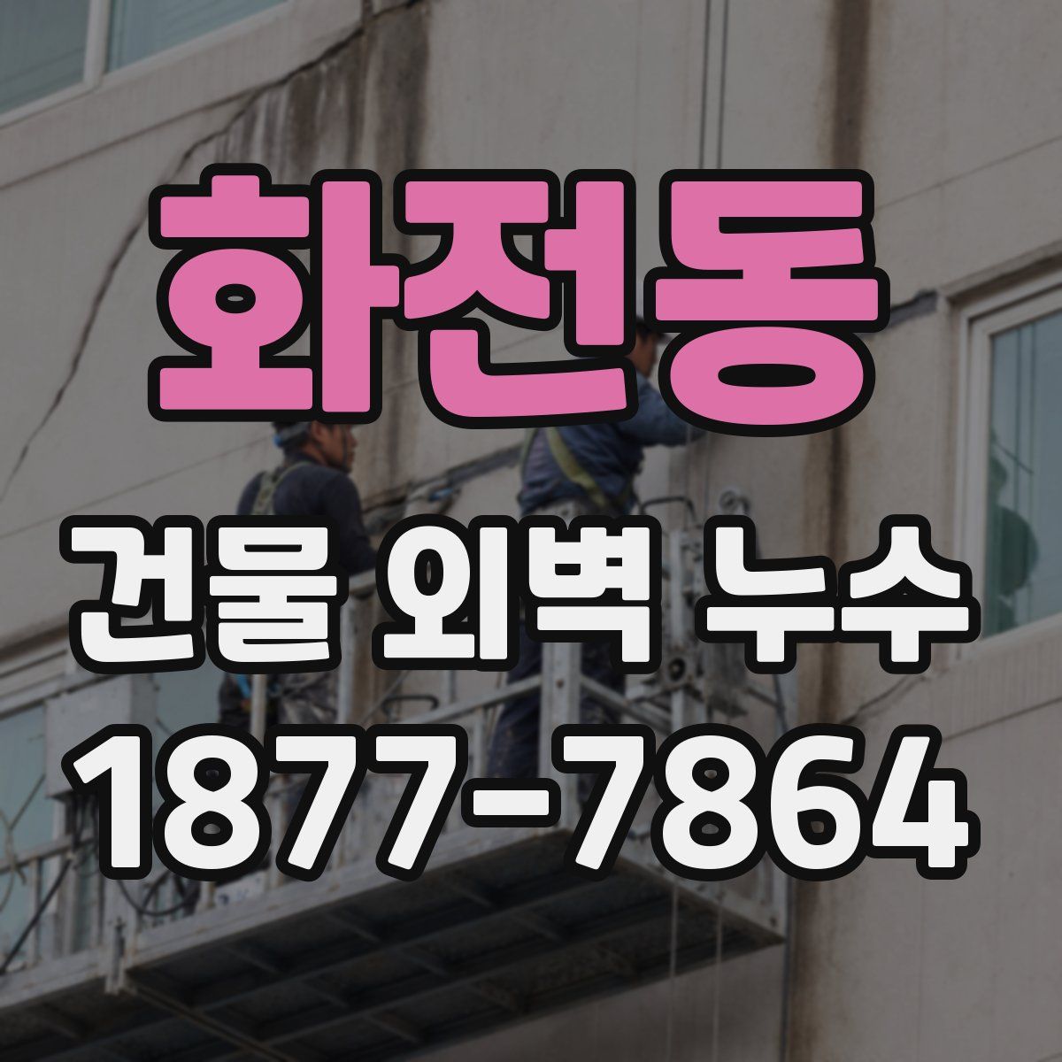 화전동 건물 외벽 누수