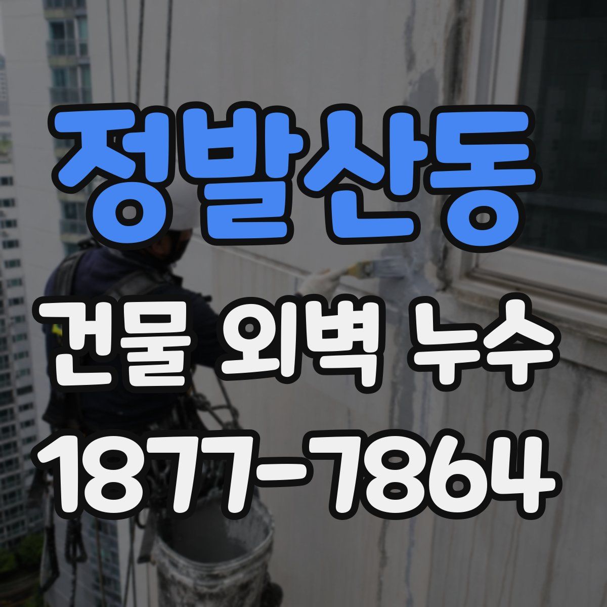 정발산동 건물 외벽 누수