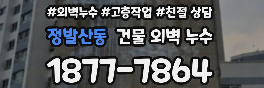 정발산동 건물 외벽 누수