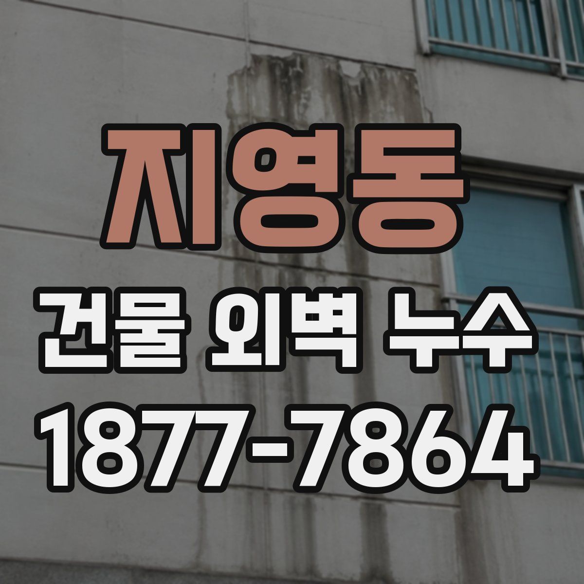 지영동 건물 외벽 누수