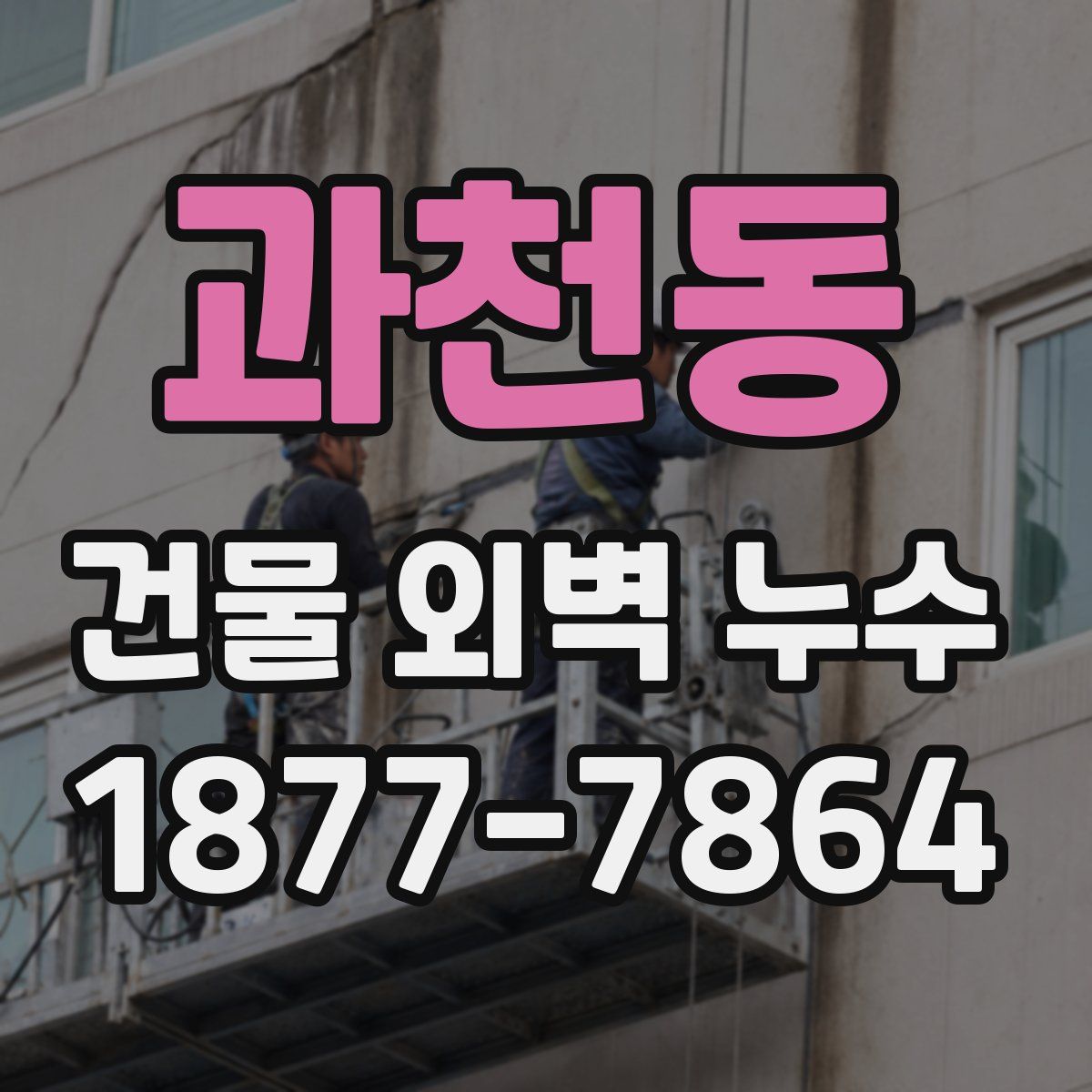 과천동 건물 외벽 누수