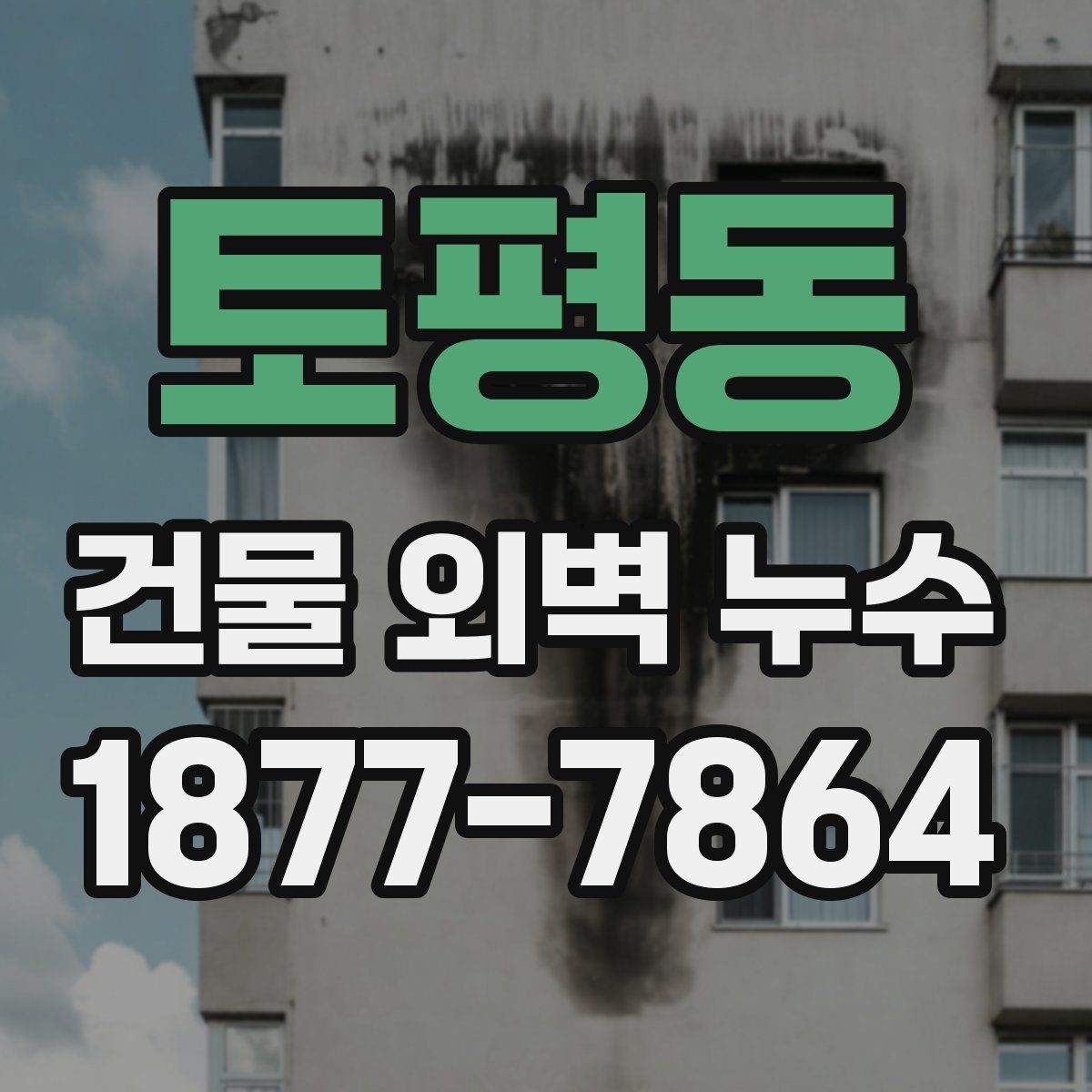 토평동 건물 외벽 누수 발생 시 확인할 사항