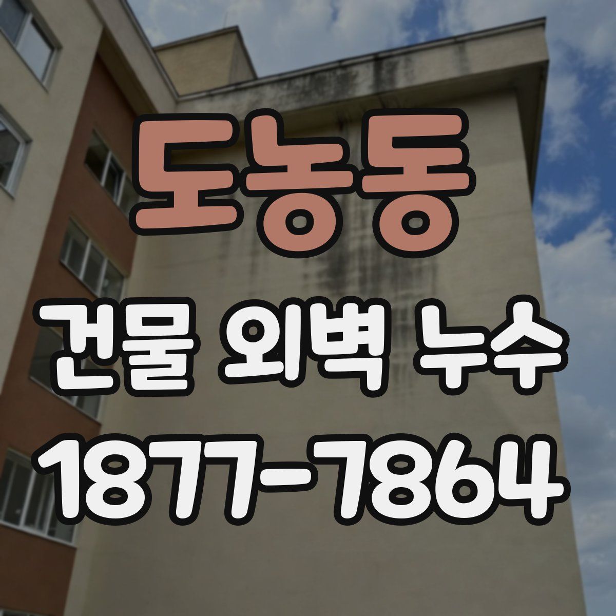 도농동 건물 외벽 누수