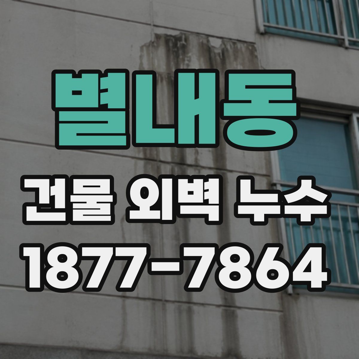 별내동 건물 외벽 누수