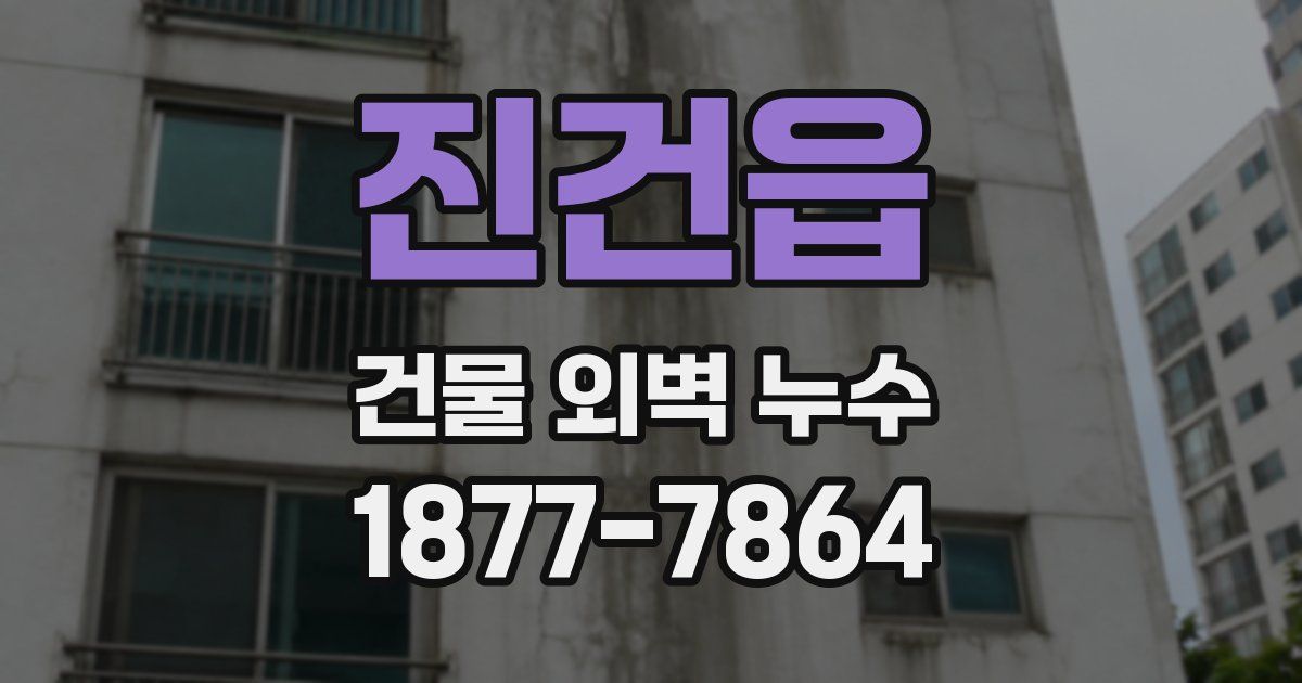 진건읍 건물 외벽 누수