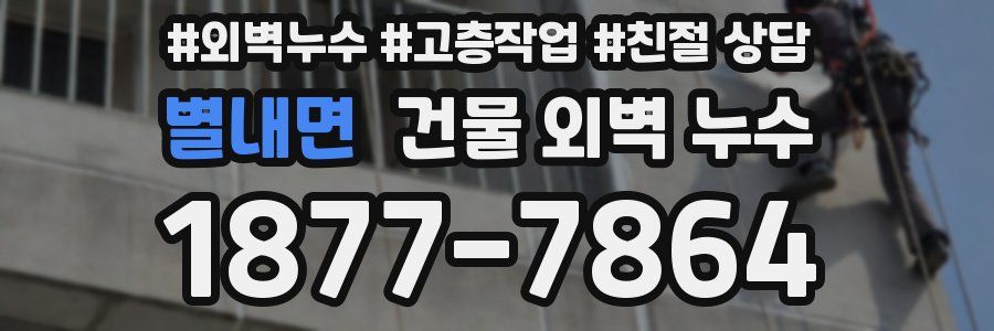 별내면 건물 외벽 누수