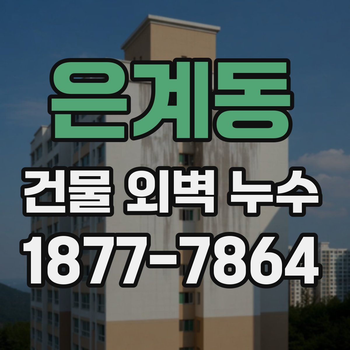 은계동 건물 외벽 누수
