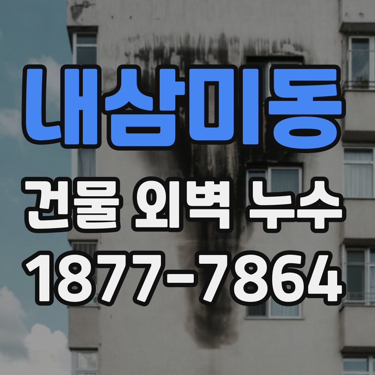 내삼미동 건물 외벽 누수