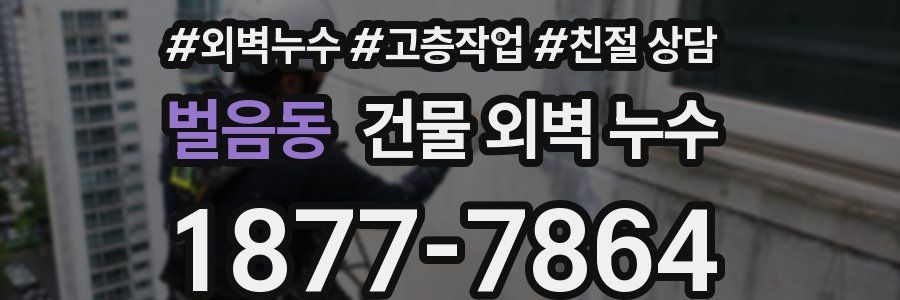 벌음동 건물 외벽 누수