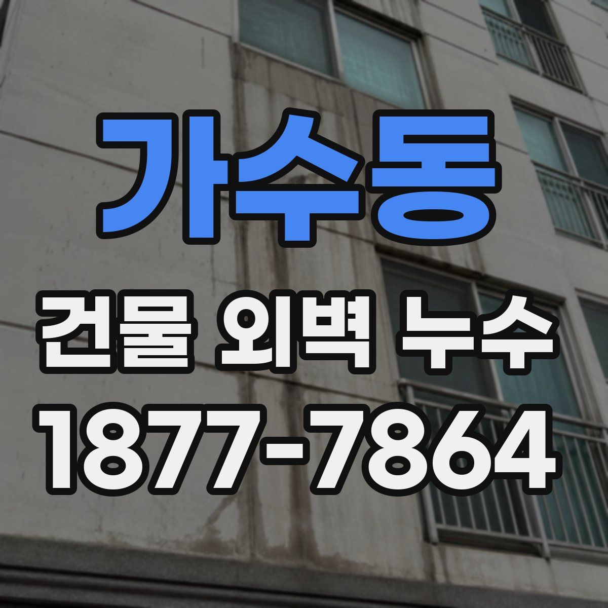 가수동 건물 외벽 누수
