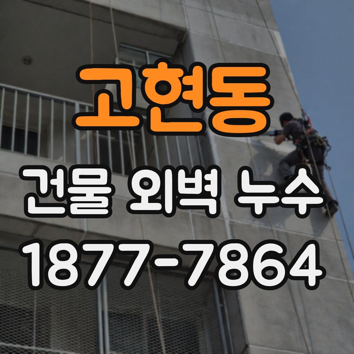 고현동 건물 외벽 누수